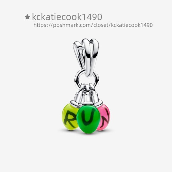 Pandora Stranger Things Glow-in-the-dark Run Dangle Charm - Picture 1 of 6